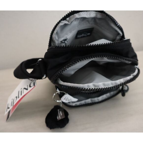 Kipling KI9161-0DH Women's O/S Black Tonal Ron Crossbody/Shoulder Bag - Picture 8 of 16